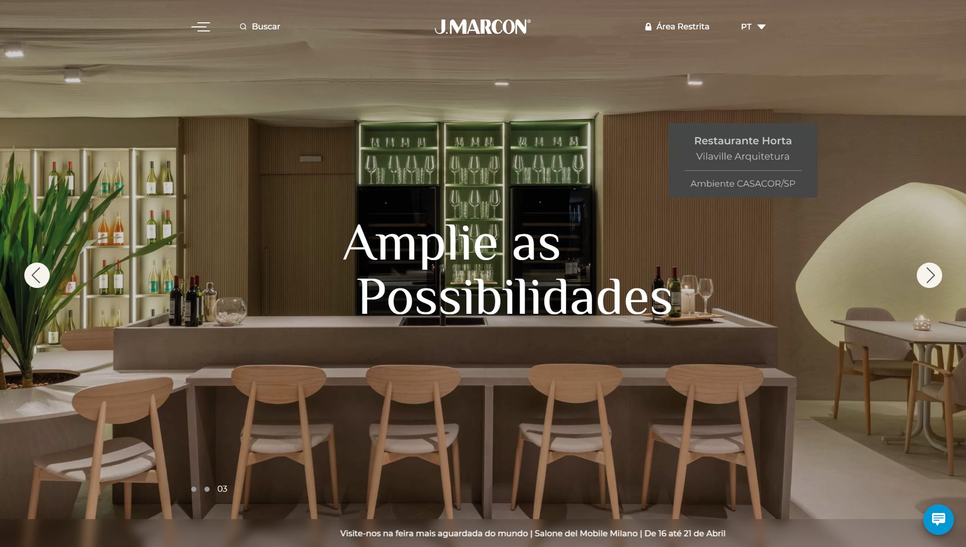 Site da empresa J.Marcon, mais um exemplo de projeto desenvolvido pela Weecom.